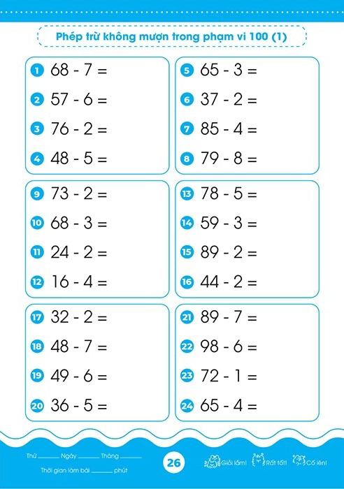 Bộ Giỏi Toán Từ Gốc - Thành Thạo Tính Nhanh - Cộng Trừ Trong Phạm Vi 100 - Ảnh 6