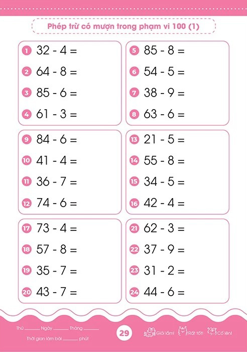 Bộ Giỏi Toán Từ Gốc - Thành Thạo Tính Nhanh - Cộng Trừ Trong Phạm Vi 100 - Ảnh 8