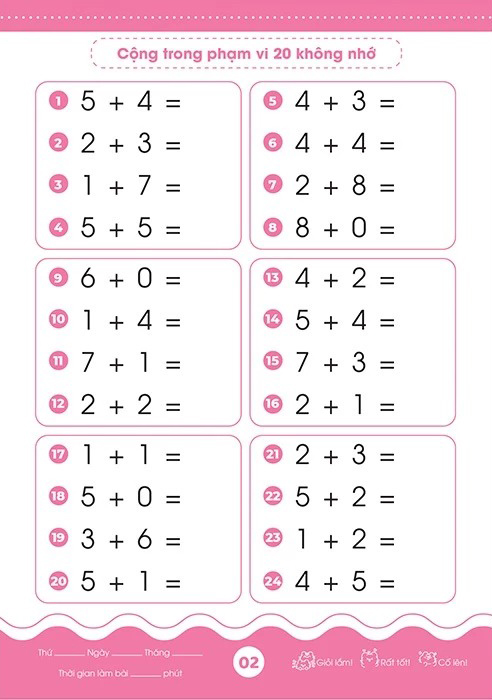 Bộ Giỏi Toán Từ Gốc - Thành Thạo Tính Nhanh - Cộng Trừ Trong Phạm Vi 20 - Ảnh 3