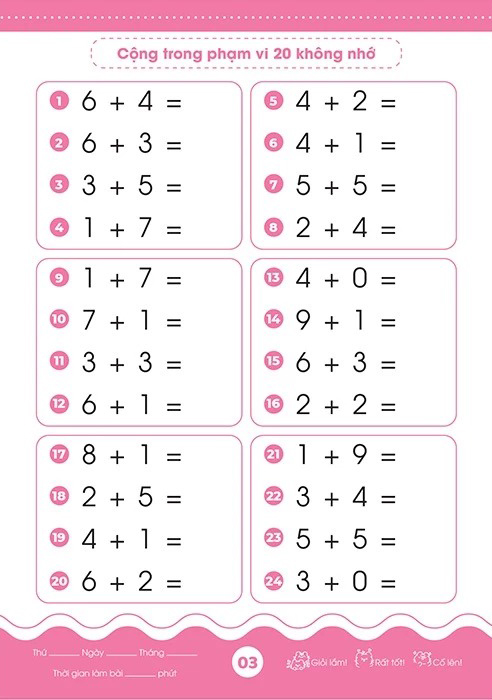 Bộ Giỏi Toán Từ Gốc - Thành Thạo Tính Nhanh - Cộng Trừ Trong Phạm Vi 20 - Ảnh 4