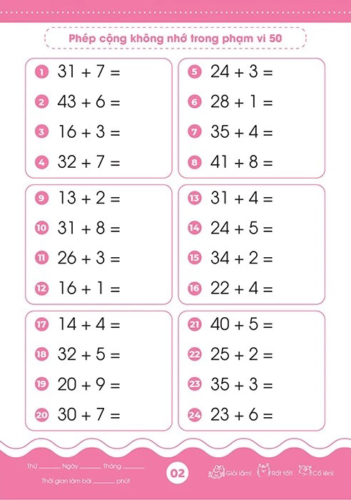 Bộ Giỏi Toán Từ Gốc - Thành Thạo Tính Nhanh - Cộng Trừ Trong Phạm Vi 50 - Ảnh 3