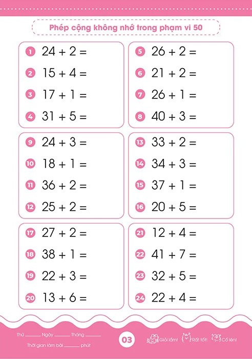 Bộ Giỏi Toán Từ Gốc - Thành Thạo Tính Nhanh - Cộng Trừ Trong Phạm Vi 50 - Ảnh 4