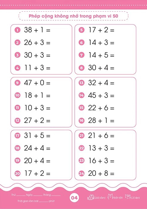 Bộ Giỏi Toán Từ Gốc - Thành Thạo Tính Nhanh - Cộng Trừ Trong Phạm Vi 50 - Ảnh 5