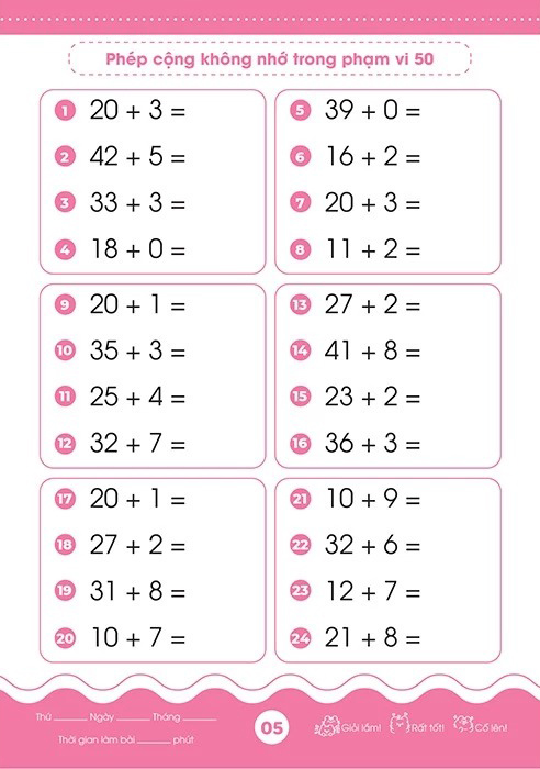 Bộ Giỏi Toán Từ Gốc - Thành Thạo Tính Nhanh - Cộng Trừ Trong Phạm Vi 50 - Ảnh 6