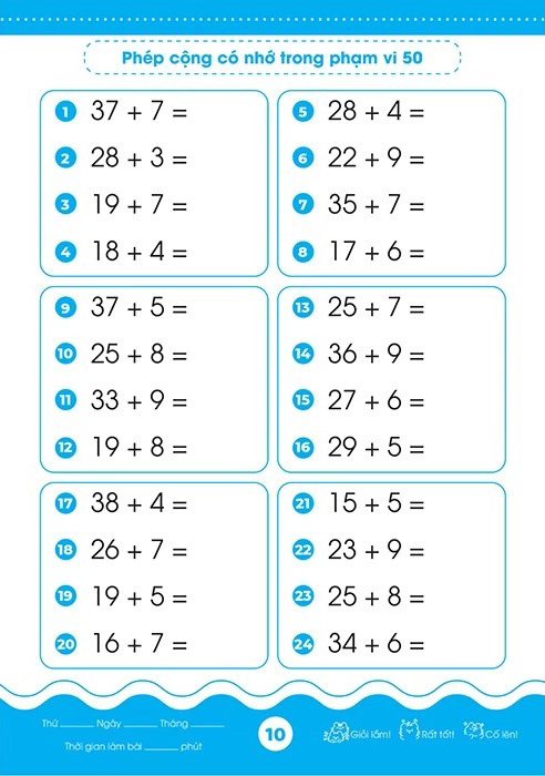 Bộ Giỏi Toán Từ Gốc - Thành Thạo Tính Nhanh - Cộng Trừ Trong Phạm Vi 50 - Ảnh 7
