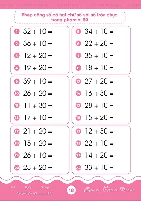 Bộ Giỏi Toán Từ Gốc - Thành Thạo Tính Nhanh - Cộng Trừ Trong Phạm Vi 50 - Ảnh 8