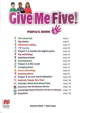bộ give me five! level 5 pupil's book pack with navio app - Ảnh 3
