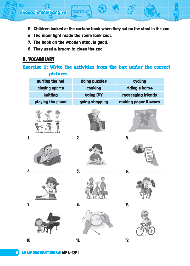 Bộ Global Success - Bài Tập Cuối Tuần Tiếng Anh Lớp 8 - Tập 1 (Có Đáp Án) - Ảnh 3