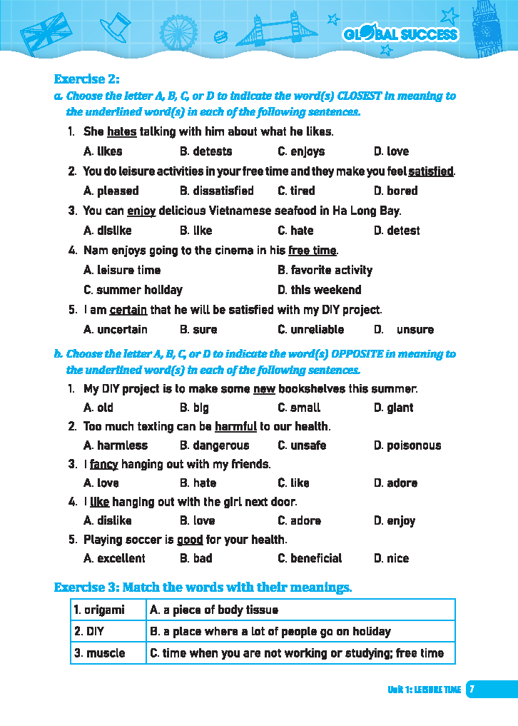 Bộ Global Success - Bài Tập Cuối Tuần Tiếng Anh Lớp 8 - Tập 1 (Có Đáp Án) - Ảnh 6