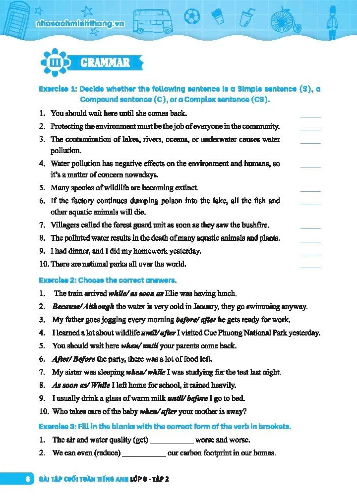 Bộ Global Success - Bài Tập Cuối Tuần Tiếng Anh Lớp 8 - Tập 2 (Có Đáp Án) - Ảnh 7