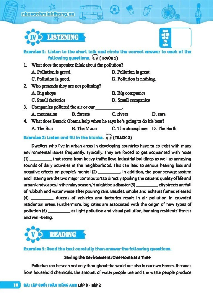 Bộ Global Success - Bài Tập Cuối Tuần Tiếng Anh Lớp 8 - Tập 2 (Có Đáp Án) - Ảnh 9