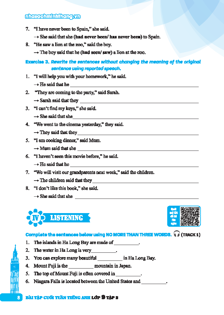 Bộ Global Success - Bài Tập Cuối Tuần Tiếng Anh Lớp 9 - Tập 2 (Có Đáp Án) - Ảnh 8