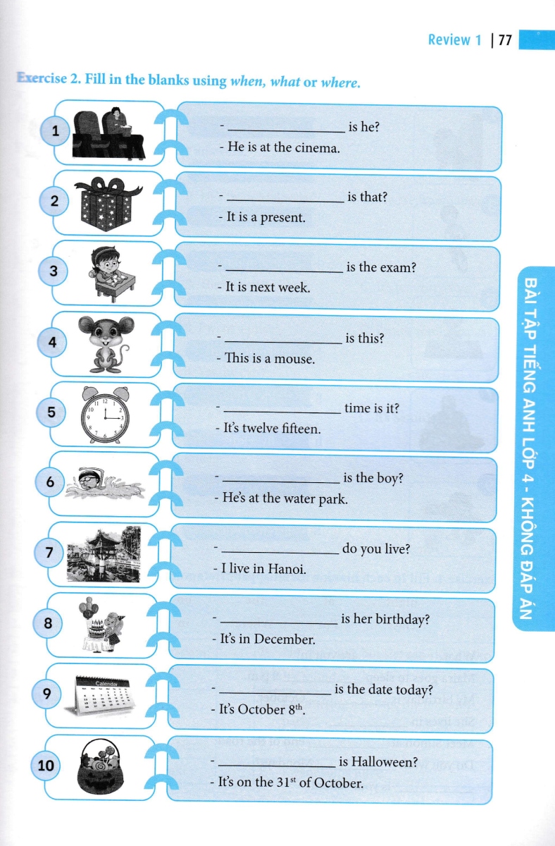 bộ global success - bài tập tiếng anh 4 - không đáp án - Ảnh 12