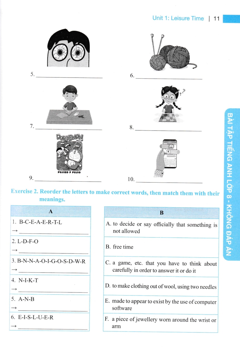 bộ global success - bài tập tiếng anh 8 - không đáp án - Ảnh 11