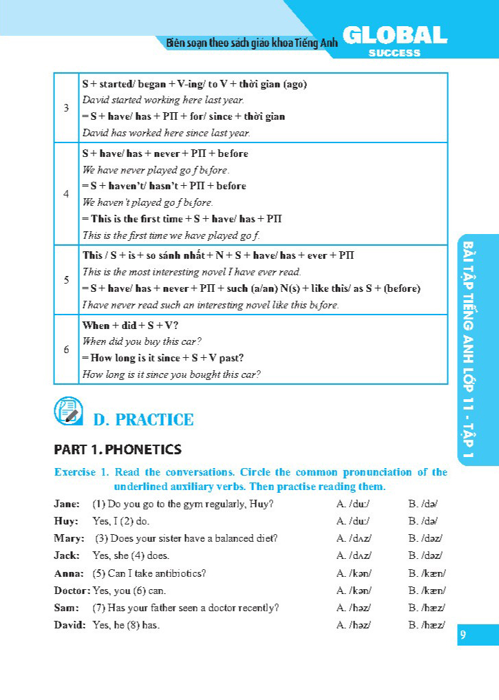 Bo
						
										
										Global Success - Bai Tap Tieng Anh Lop 11 - Tap 1 - Co Dap An - Ảnh 4