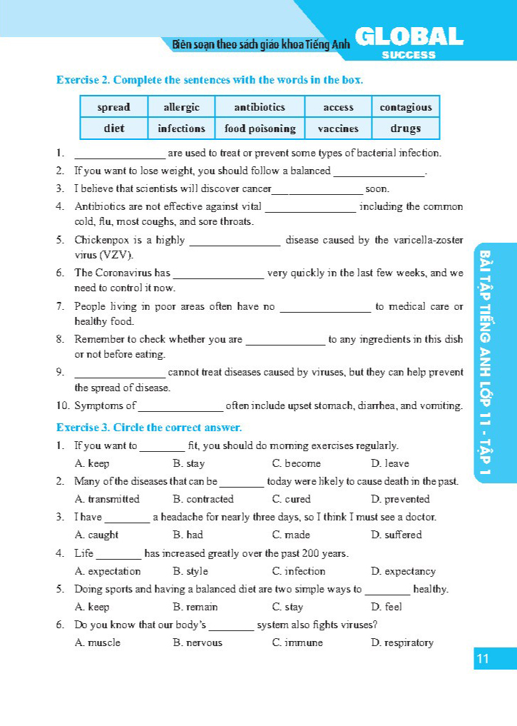 Bo
						
										
										Global Success - Bai Tap Tieng Anh Lop 11 - Tap 1 - Co Dap An - Ảnh 7