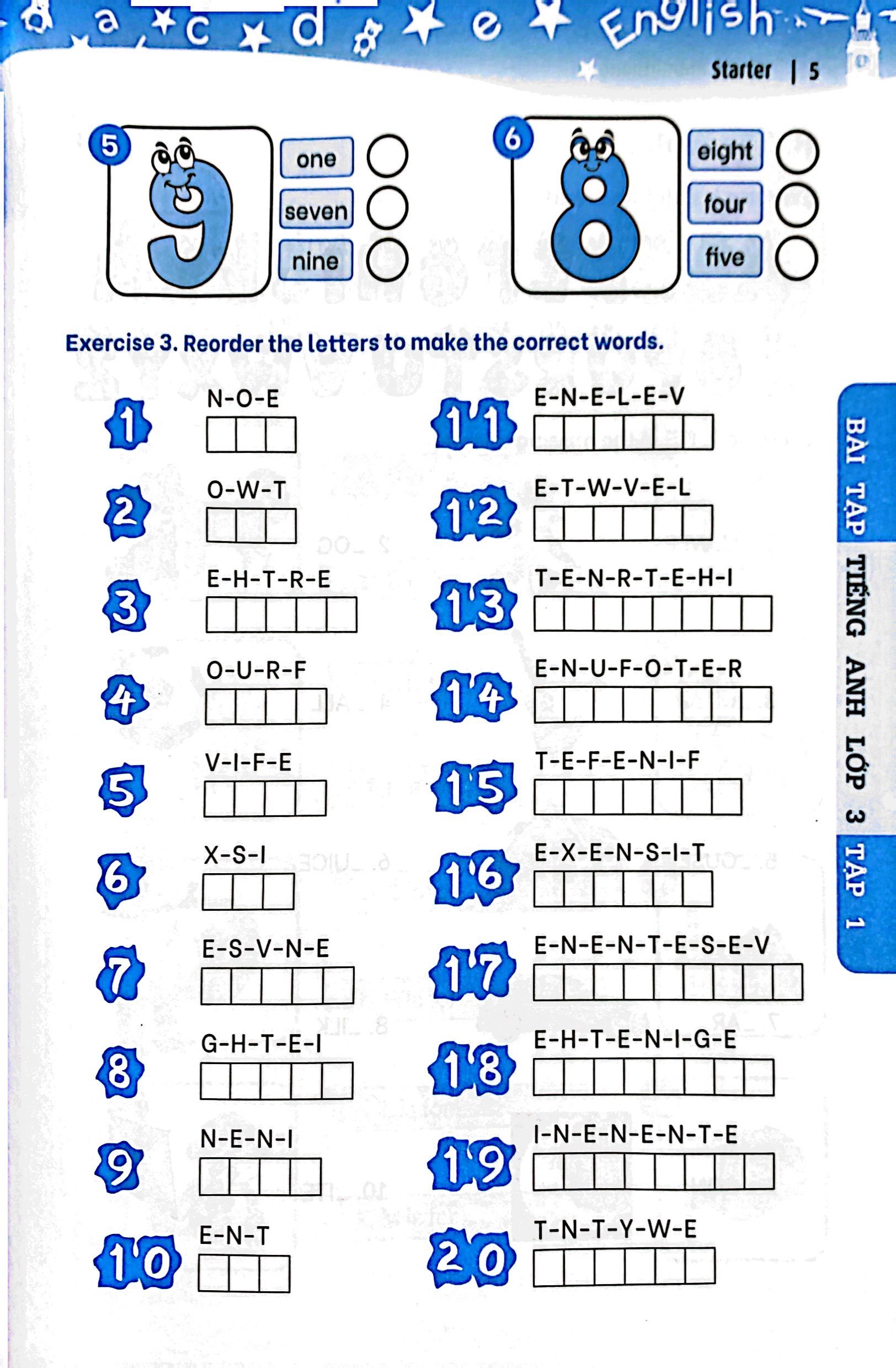 bộ global success - bài tập tiếng anh lớp 3 - tập 1 (có đáp án) - Ảnh 5