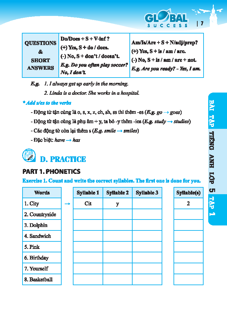 Bộ Global Success - Bài Tập Tiếng Anh Lớp 5 - Tập 1 (Có Đáp Án) - Ảnh 6