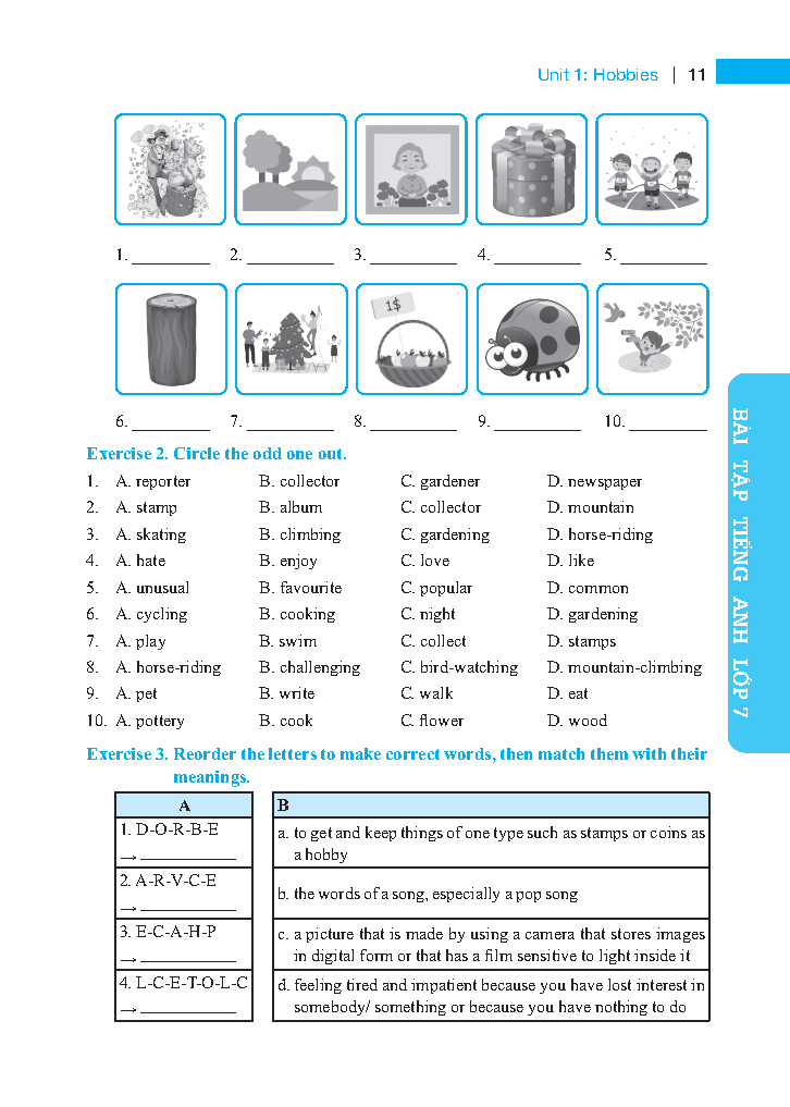 bộ global success - bài tập tiếng anh lớp 7 (không đáp án) - Ảnh 9