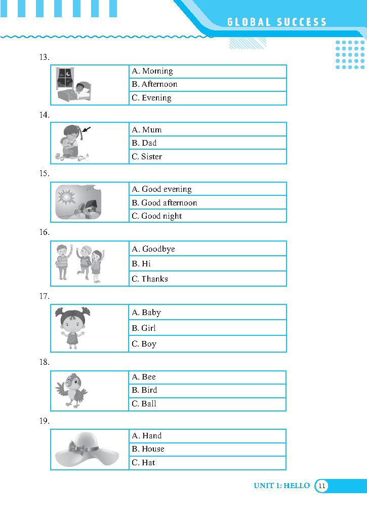bộ global success - bài tập trắc nghiệm tiếng anh lớp 3 - tập 1 - có đáp án - Ảnh 6