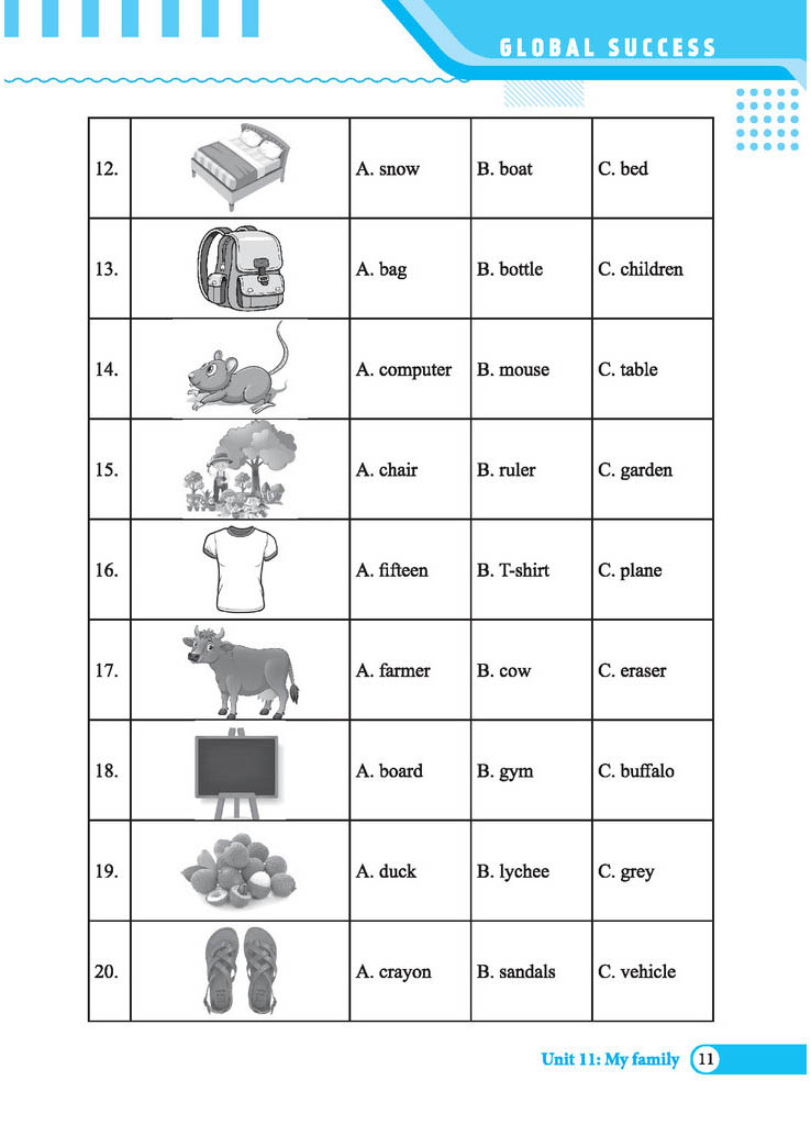 bộ global success - bài tập trắc nghiệm tiếng anh lớp 3 - tập 2 - có đáp án - Ảnh 9