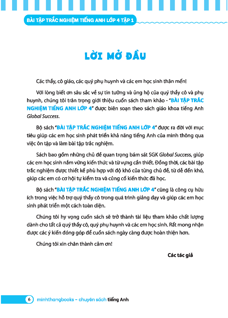 bộ global success - bài tập trắc nghiệm tiếng anh lớp 4 - tập 1 - có đáp án - Ảnh 4