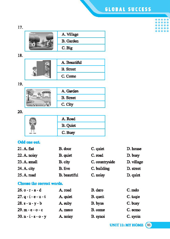 bộ global success - bài tập trắc nghiệm tiếng anh lớp 4 - tập 2 - có đáp án - Ảnh 7