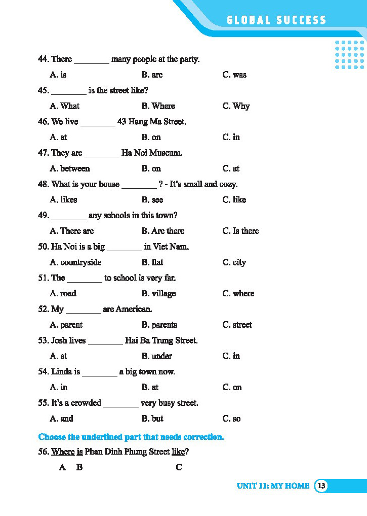 bộ global success - bài tập trắc nghiệm tiếng anh lớp 4 - tập 2 - có đáp án - Ảnh 8