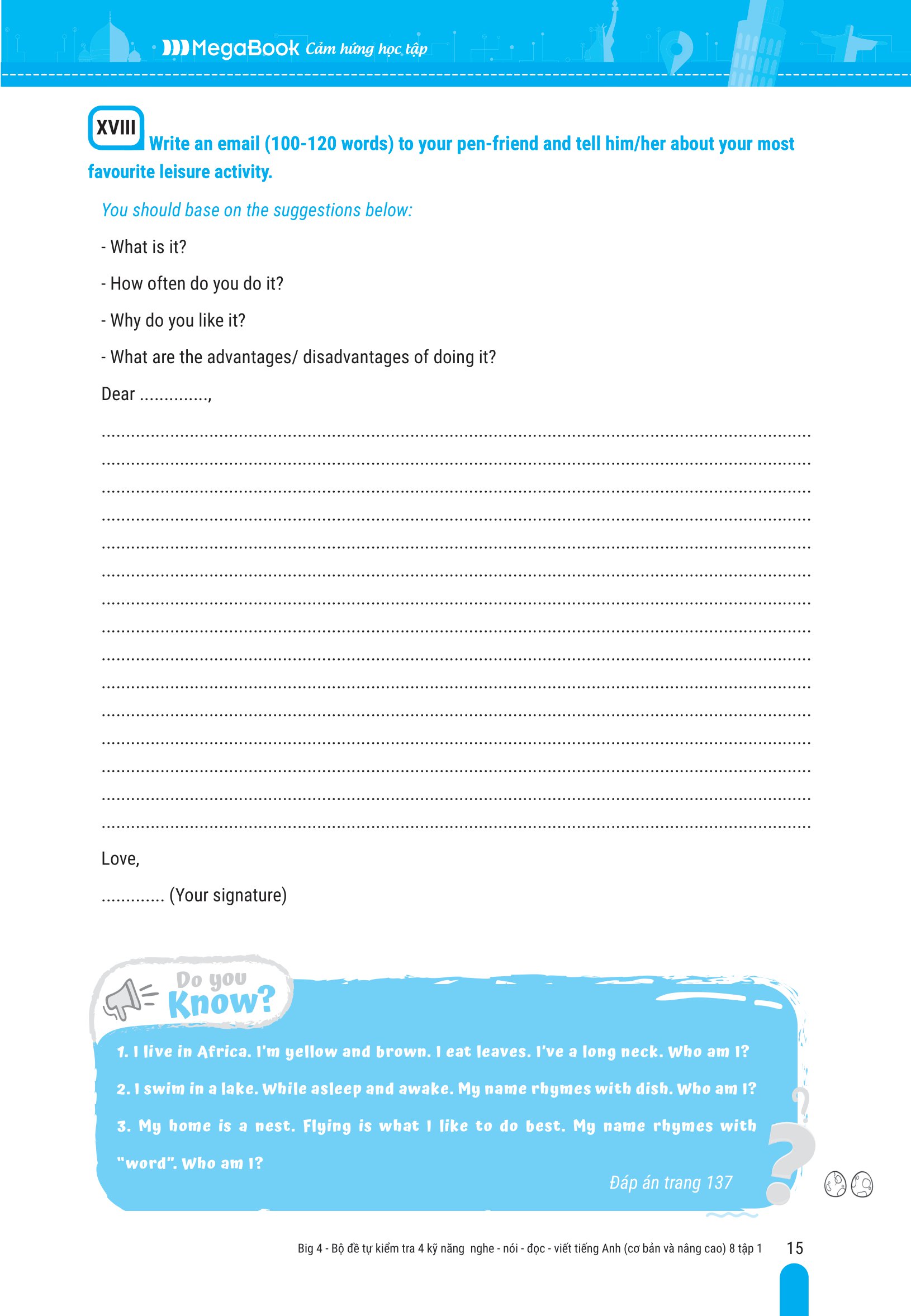 bộ global success - big 4 - bộ đề tự kiểm tra 4 kỹ năng nghe-nói-đọc-viết tiếng anh cơ bản và nâng cao 8 - tập 1 - Ảnh 12