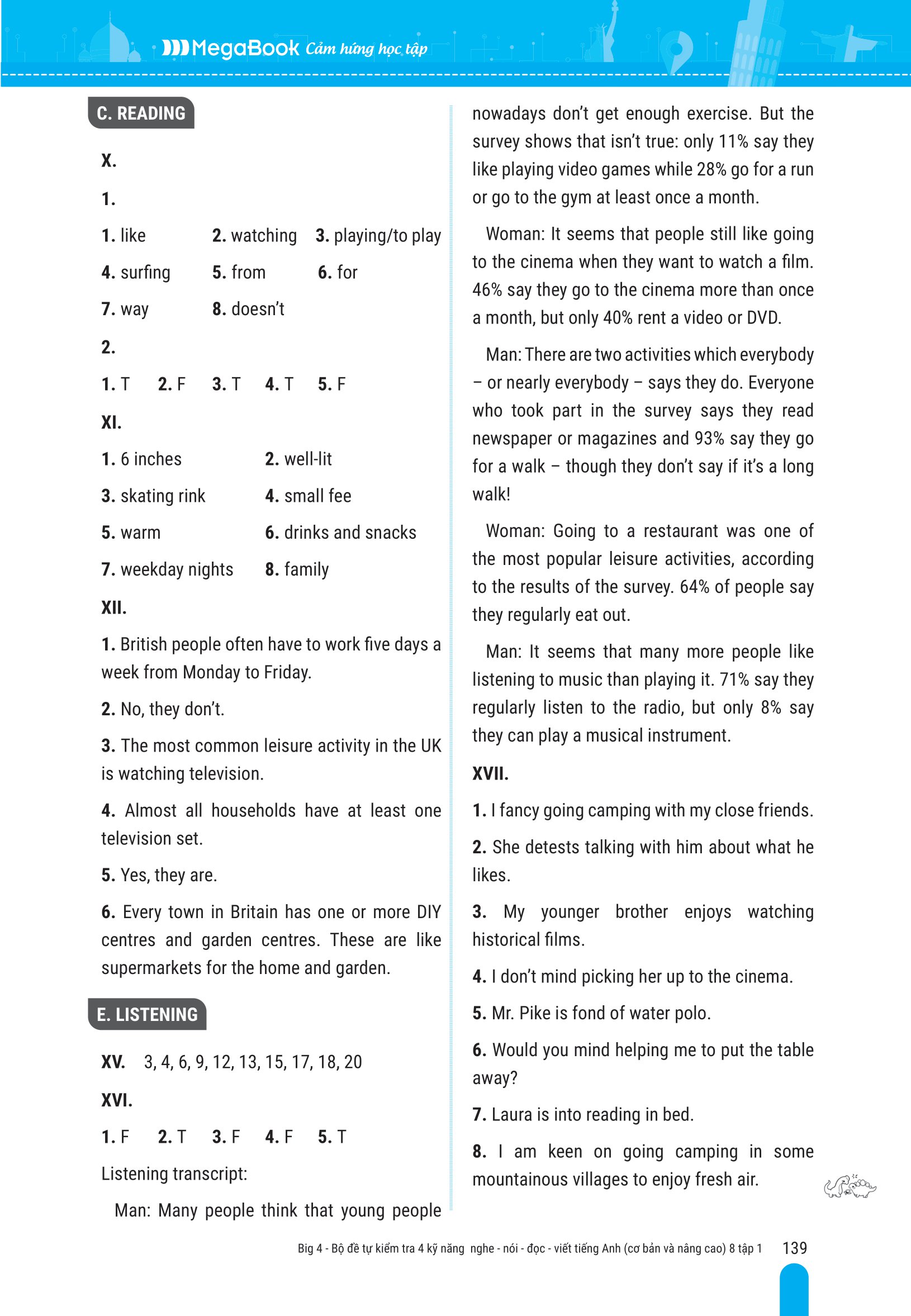 bộ global success - big 4 - bộ đề tự kiểm tra 4 kỹ năng nghe-nói-đọc-viết tiếng anh cơ bản và nâng cao 8 - tập 1 - Ảnh 14