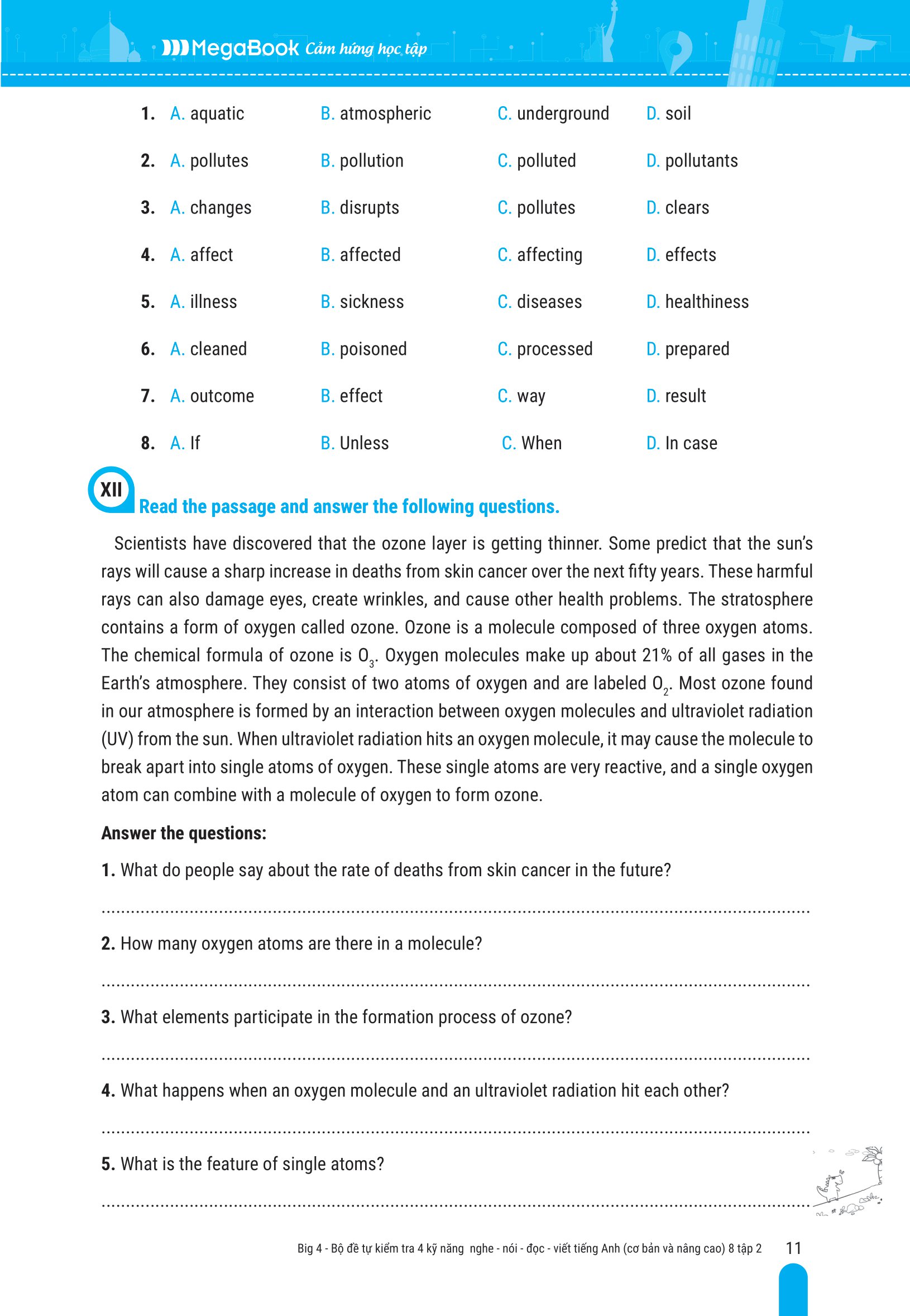 bộ global success - big 4 - bộ đề tự kiểm tra 4 kỹ năng nghe-nói-đọc-viết tiếng anh cơ bản và nâng cao 8 - tập 2 - Ảnh 10
