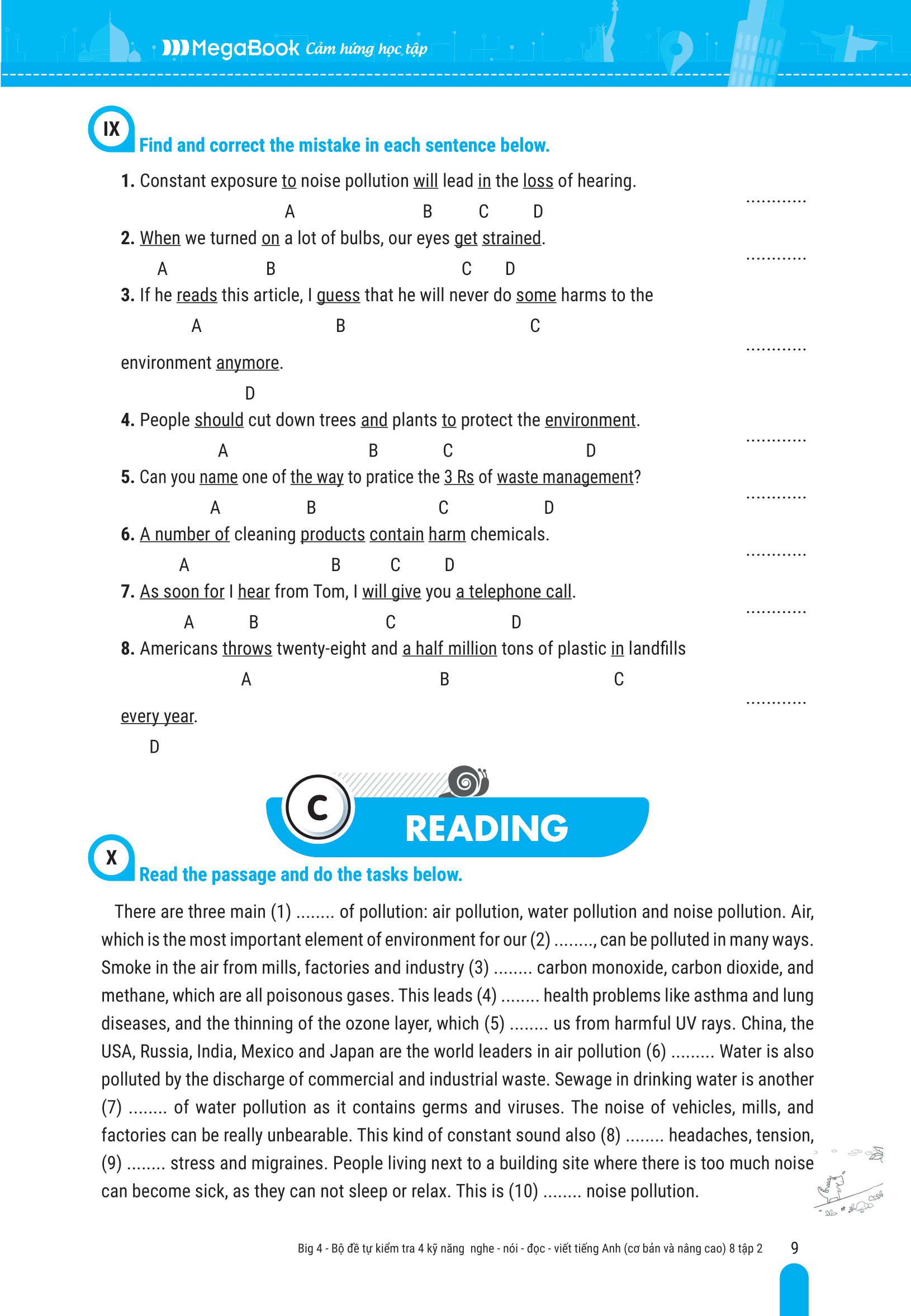 bộ global success - big 4 - bộ đề tự kiểm tra 4 kỹ năng nghe-nói-đọc-viết tiếng anh cơ bản và nâng cao 8 - tập 2 - Ảnh 8