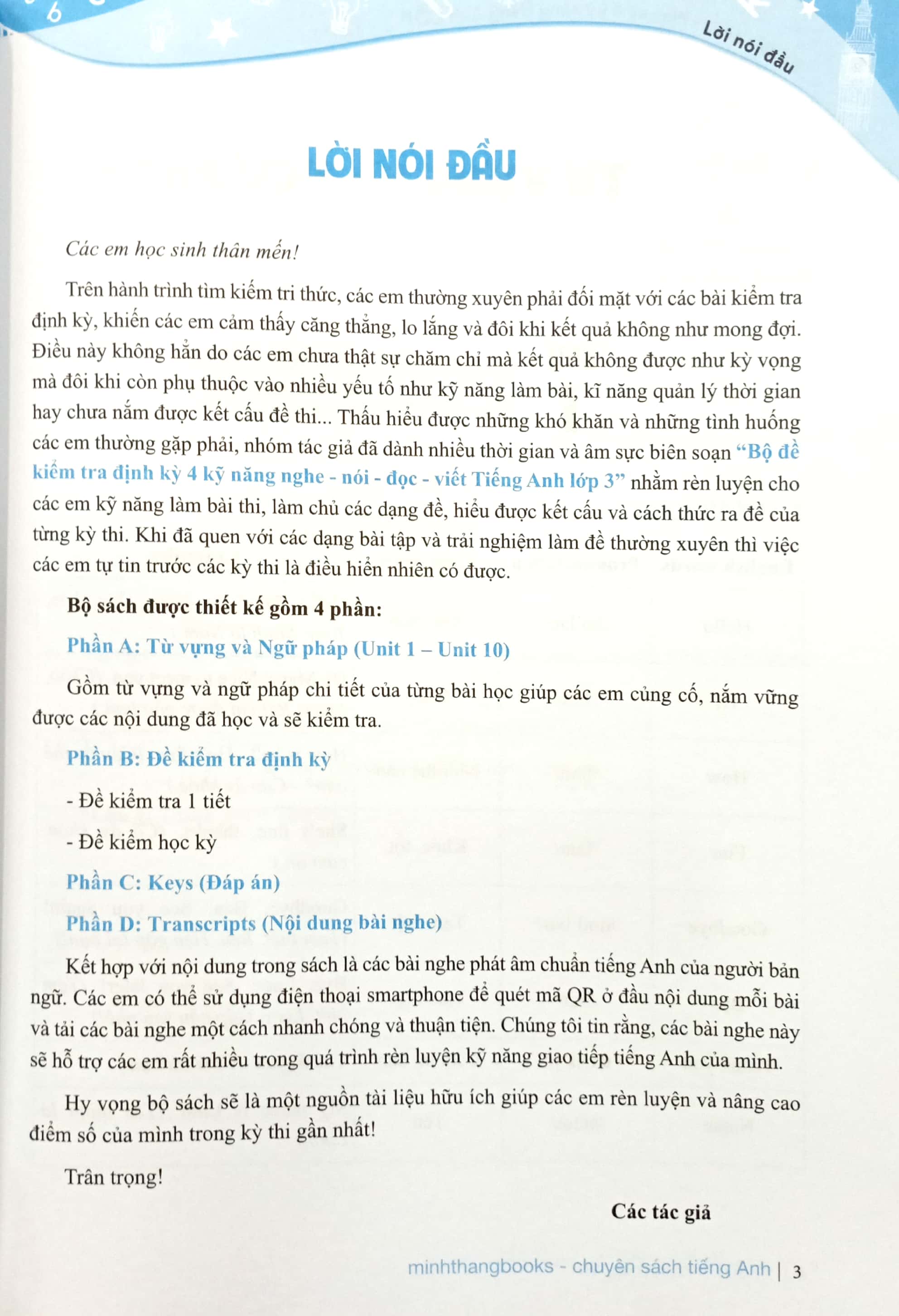 bộ global success - bộ đề kiểm tra định kỳ 4 kỹ năng tiếng anh lớp 3 - tập 1 (có đáp án) - Ảnh 4