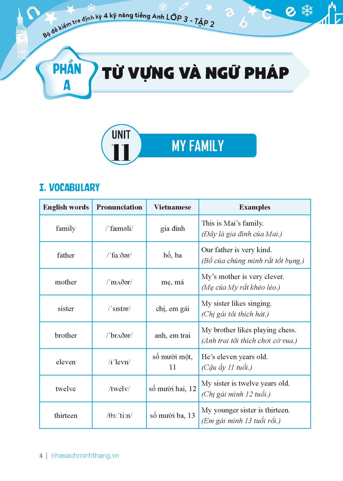 bộ global success - bộ đề kiểm tra định kỳ 4 kỹ năng tiếng anh lớp 3 - tập 2 (có đáp án) - Ảnh 3
