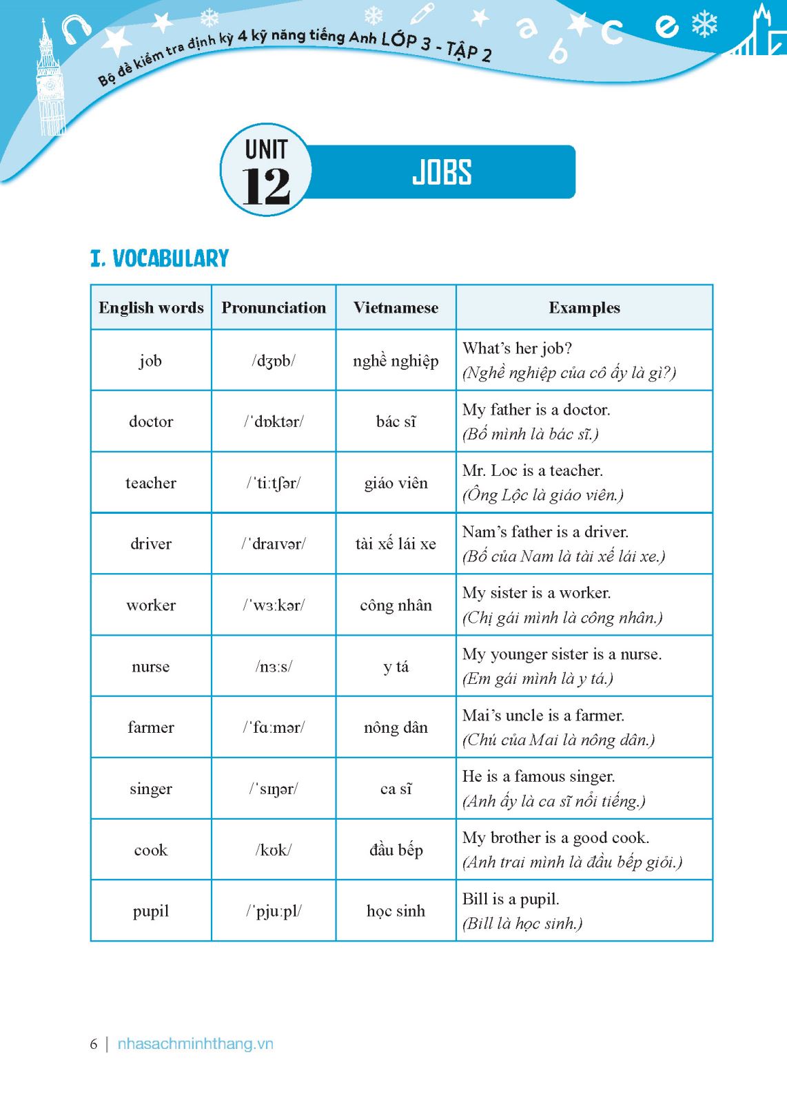 bộ global success - bộ đề kiểm tra định kỳ 4 kỹ năng tiếng anh lớp 3 - tập 2 (có đáp án) - Ảnh 5