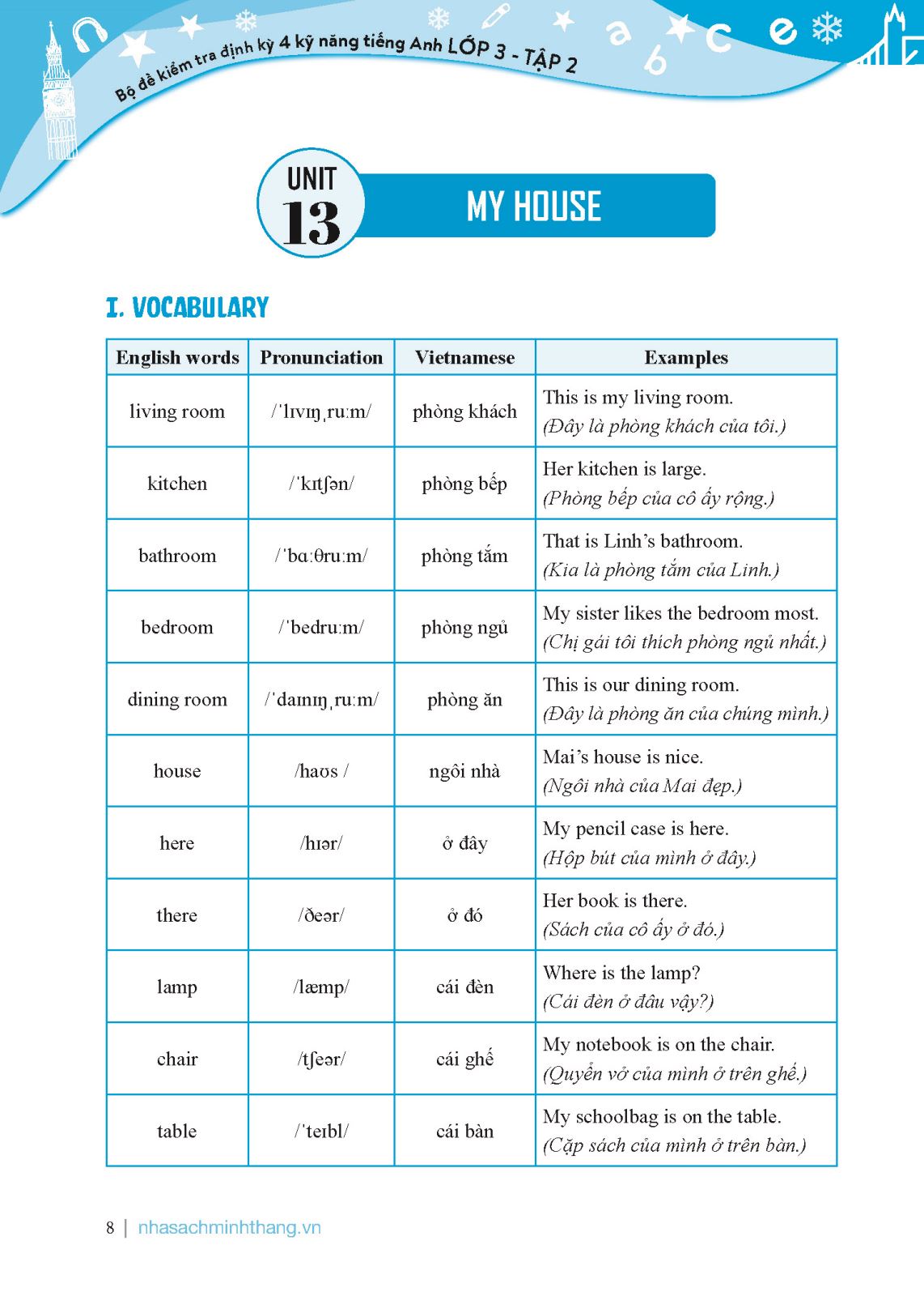 bộ global success - bộ đề kiểm tra định kỳ 4 kỹ năng tiếng anh lớp 3 - tập 2 (có đáp án) - Ảnh 7