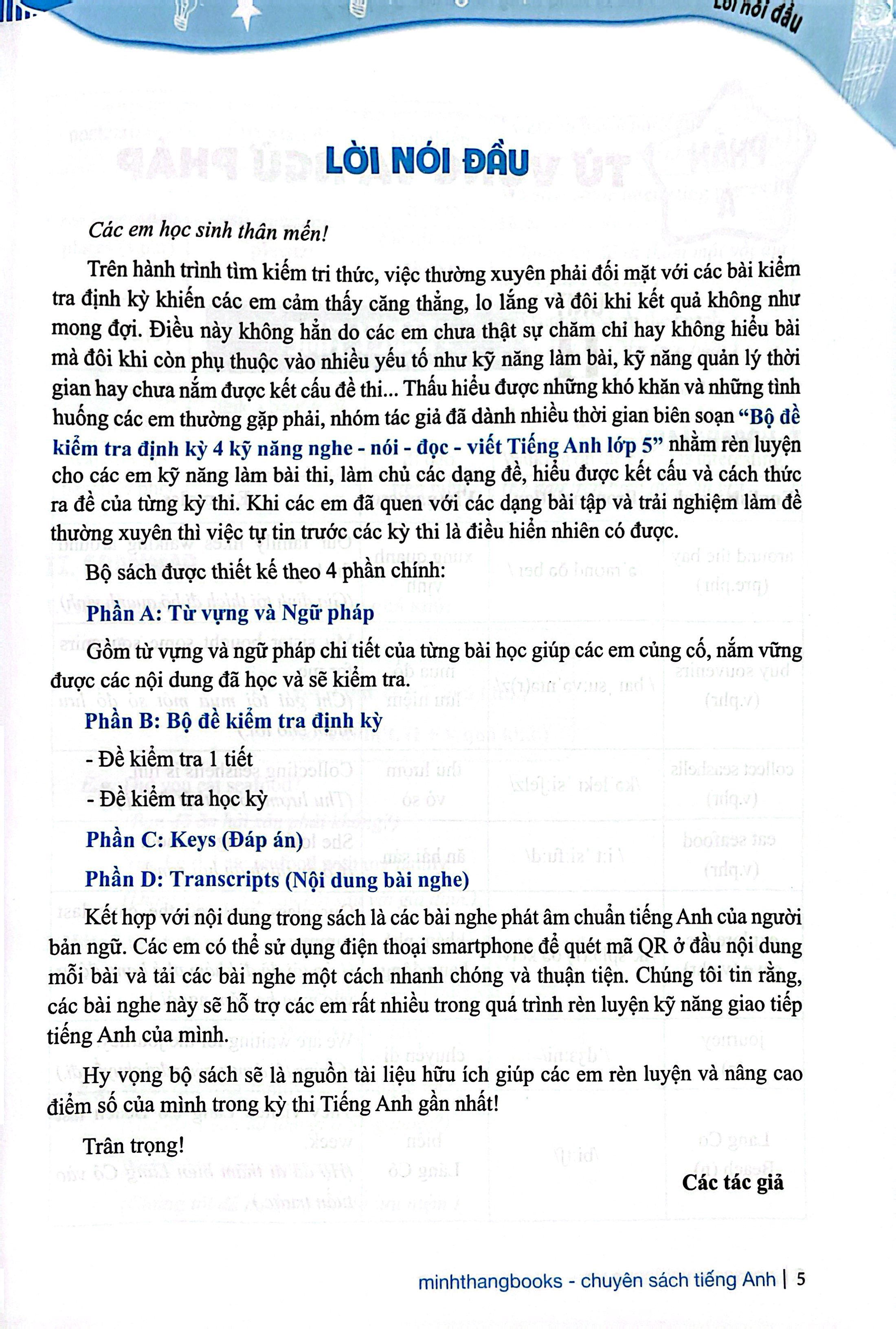 Bộ Global Success - Bộ Đề Kiểm Tra Định Kỳ 4 Kỹ Năng Tiếng Anh Lớp 5 - Tập 2 (Có Đáp Án) - Ảnh 4