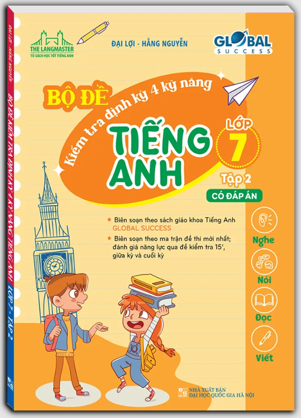 bộ global success - bộ đề kiểm tra định kỳ 4 kỹ năng tiếng anh lớp 6 - tập 1 (có đáp án) - Ảnh 2