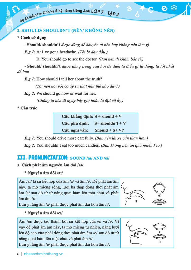 bộ global success - bộ đề kiểm tra định kỳ 4 kỹ năng tiếng anh lớp 7 - tập 1 (có đáp án) - Ảnh 6