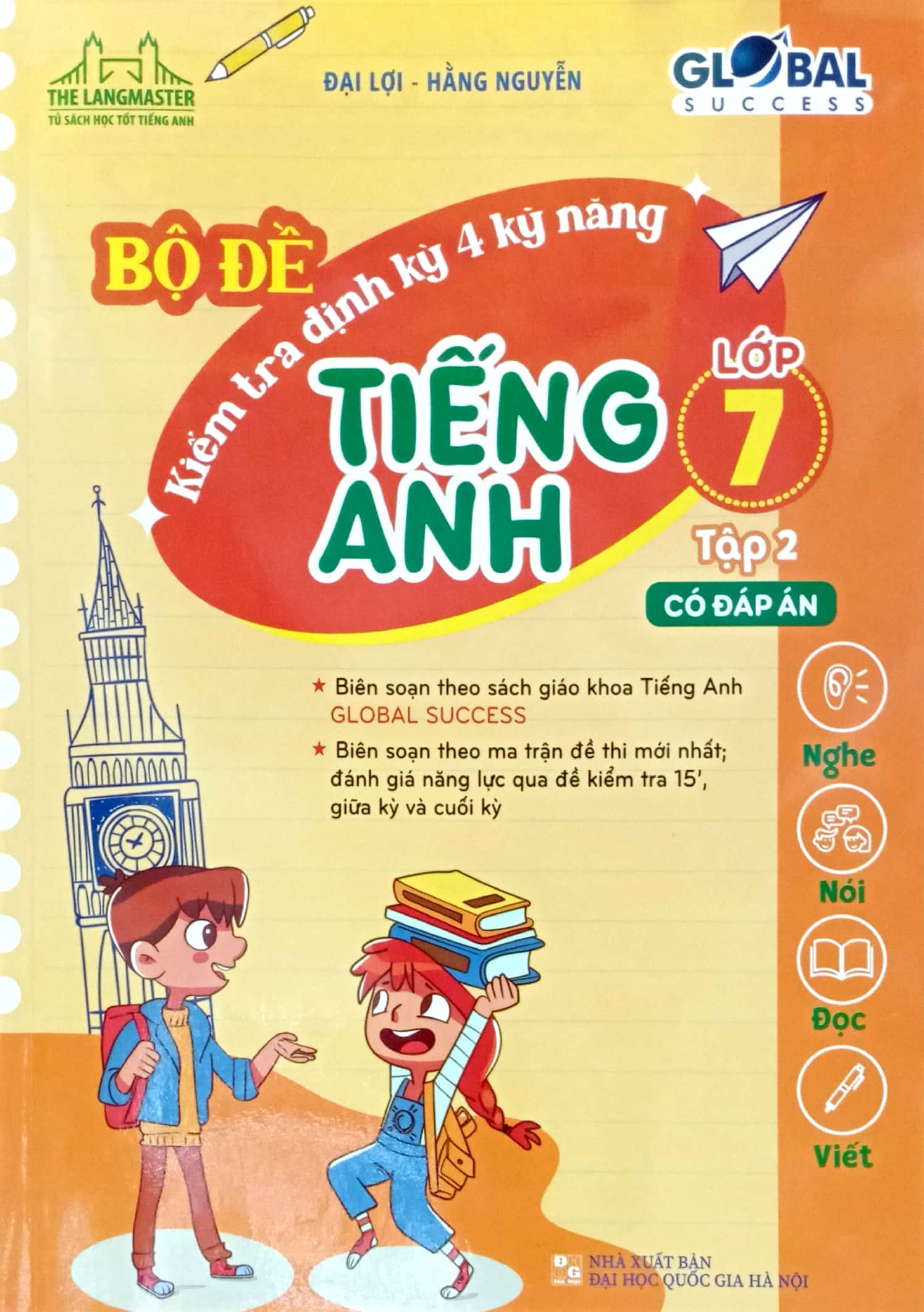 bộ global success - bộ đề kiểm tra định kỳ 4 kỹ năng tiếng anh lớp 7 - tập 2 (có đáp án) - Ảnh 2