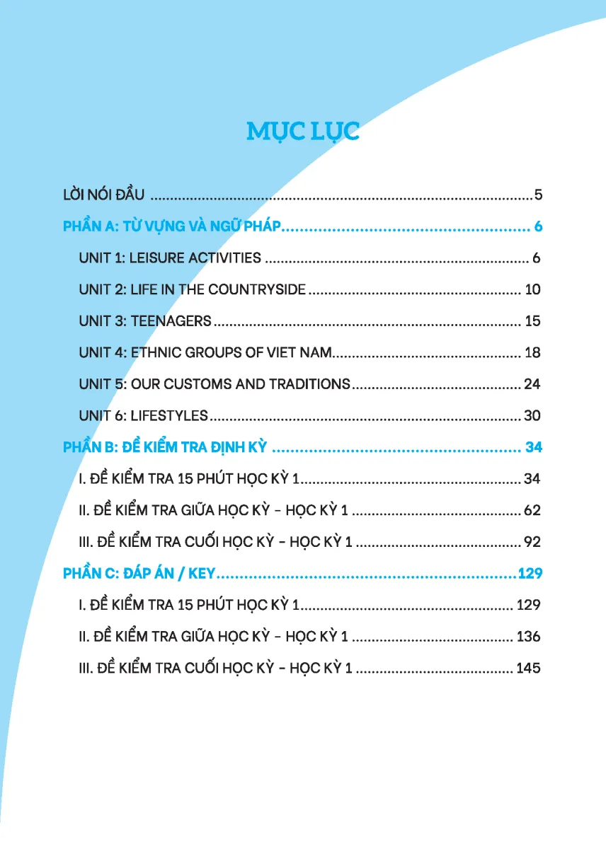 bộ global success - bộ đề kiểm tra định kỳ 4 kỹ năng tiếng anh lớp 8 - tập 1 (có đáp án) - Ảnh 3