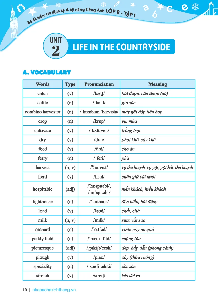 bộ global success - bộ đề kiểm tra định kỳ 4 kỹ năng tiếng anh lớp 8 - tập 1 (có đáp án) - Ảnh 9