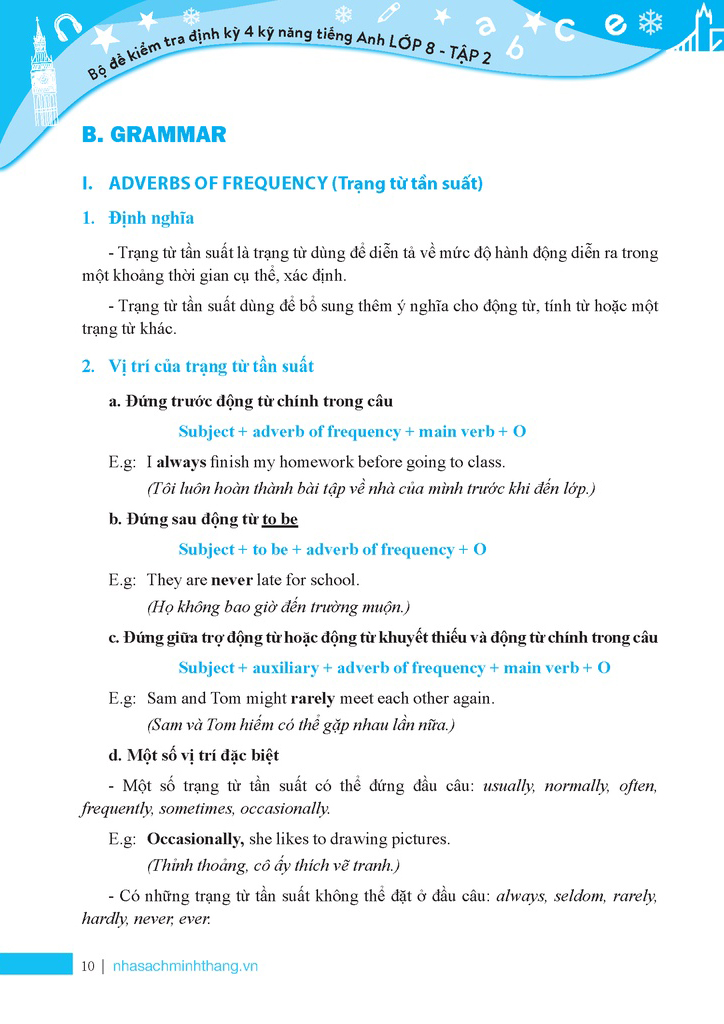 bộ global success - bộ đề kiểm tra định kỳ 4 kỹ năng tiếng anh lớp 8 - tập 2 - có đáp án - Ảnh 9