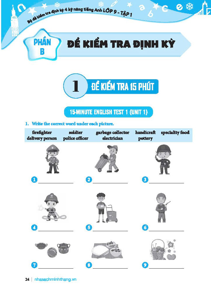 Bộ Global Success - Bộ Đề Kiểm Tra Định Kỳ 4 Kỹ Năng Tiếng Anh Lớp 9 - Tập 1 (Có Đáp Án) - Ảnh 6