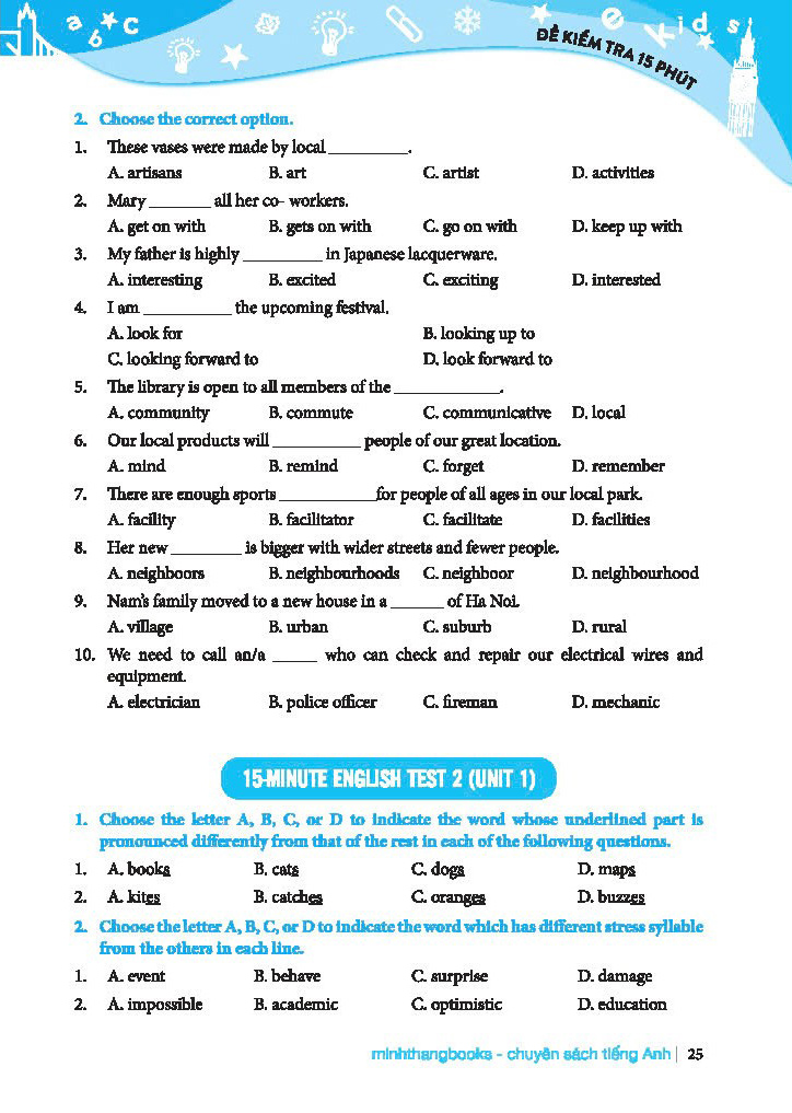 Bộ Global Success - Bộ Đề Kiểm Tra Định Kỳ 4 Kỹ Năng Tiếng Anh Lớp 9 - Tập 1 (Có Đáp Án) - Ảnh 7
