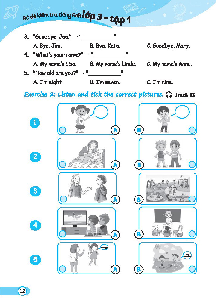 bộ global success - bộ đề kiểm tra tiếng anh lớp 3 - tập 1 - có đáp án - Ảnh 10