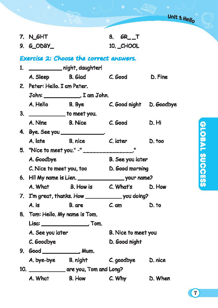 bộ global success - bộ đề kiểm tra tiếng anh lớp 3 - tập 1 - có đáp án - Ảnh 5