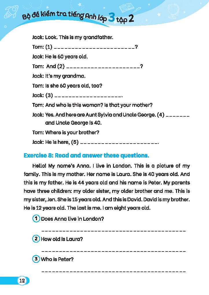 bộ global success - bộ đề kiểm tra tiếng anh lớp 3 - tập 2 (có đáp án) - Ảnh 11