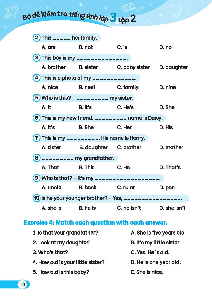 bộ global success - bộ đề kiểm tra tiếng anh lớp 3 - tập 2 (có đáp án) - Ảnh 9