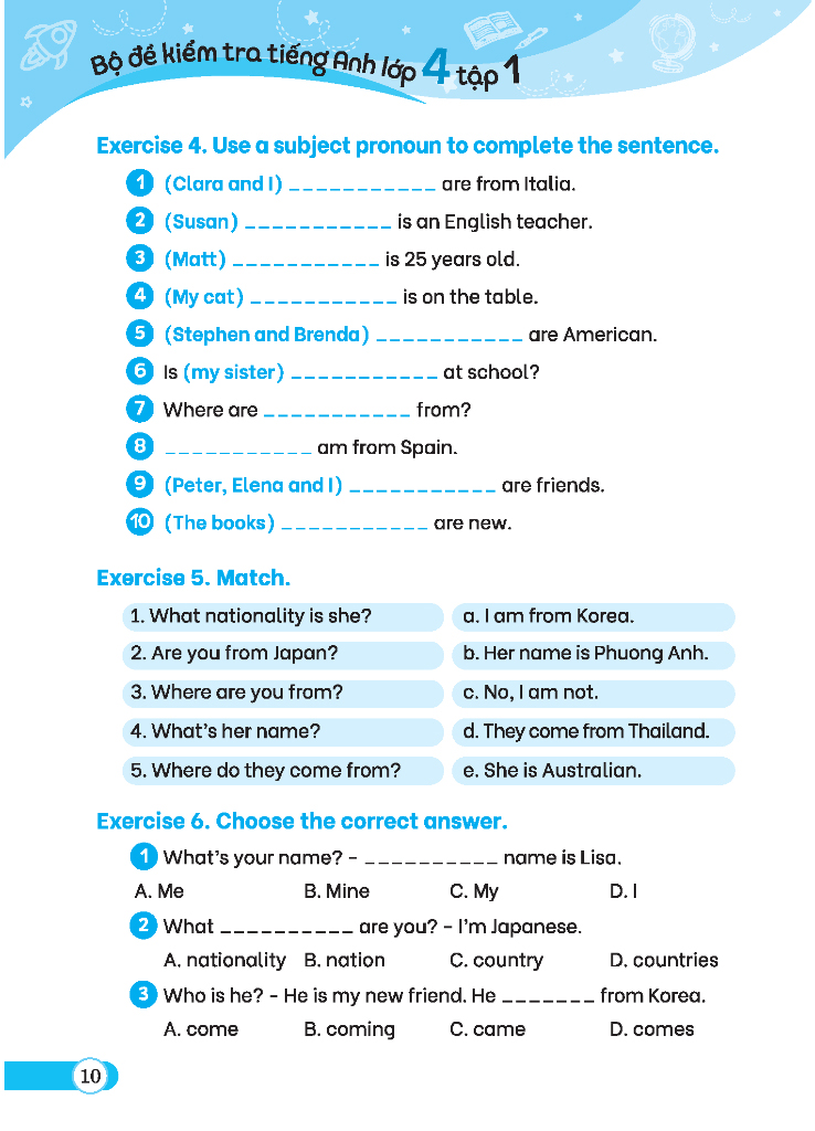 bộ global success - bộ đề kiểm tra tiếng anh lớp 4 - tập 1 - có đáp án - Ảnh 9